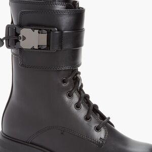 DKNY Black Sava-Combat Boots